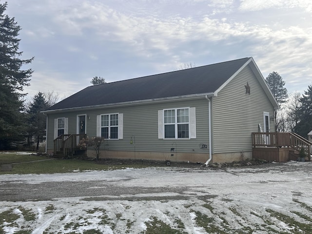 view of front of home