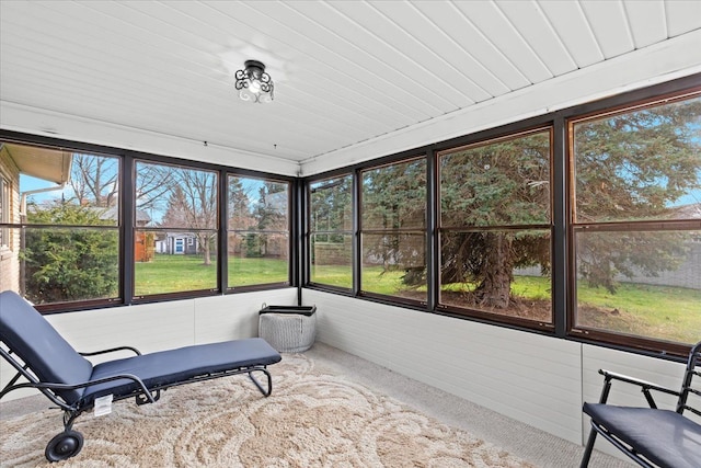 sunroom / solarium featuring plenty of natural light