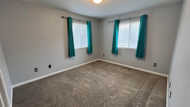 view of carpeted empty room