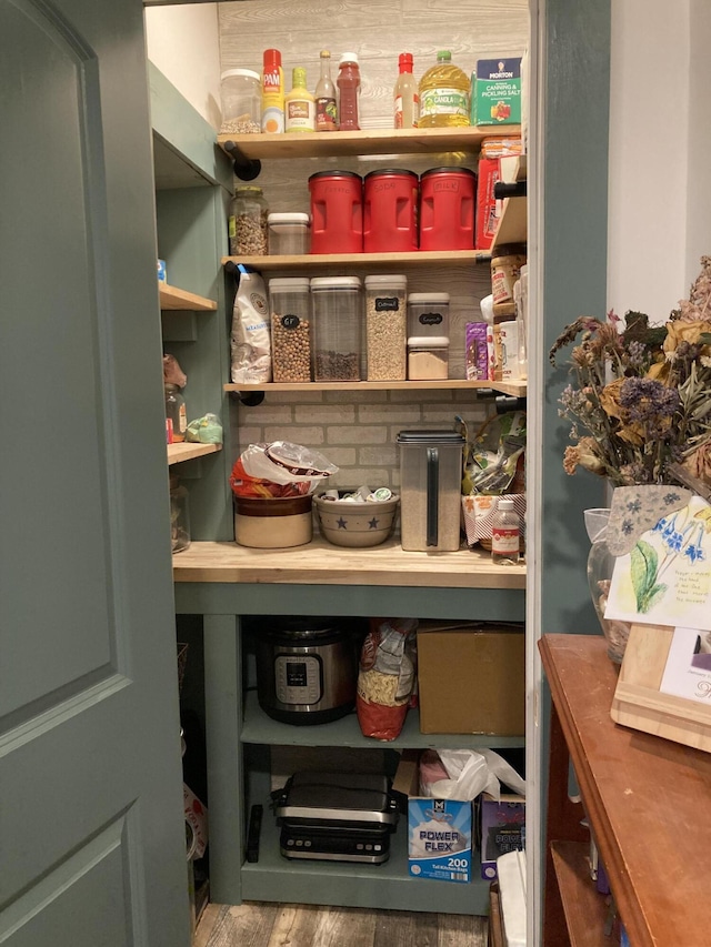 view of pantry