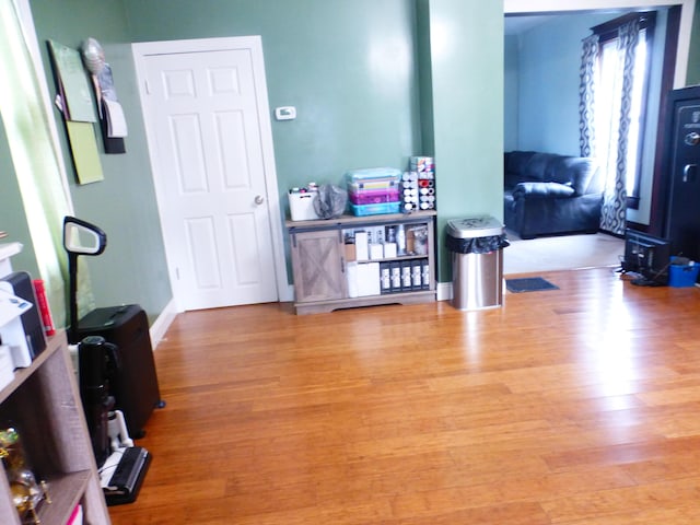 living room featuring hardwood / wood-style floors