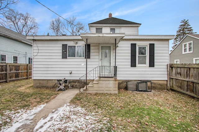 view of front of home