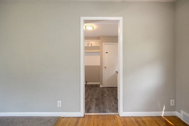 interior space with wood-type flooring