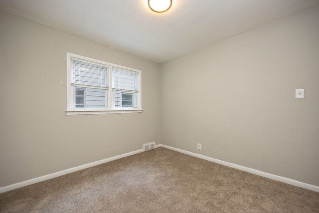 view of carpeted empty room