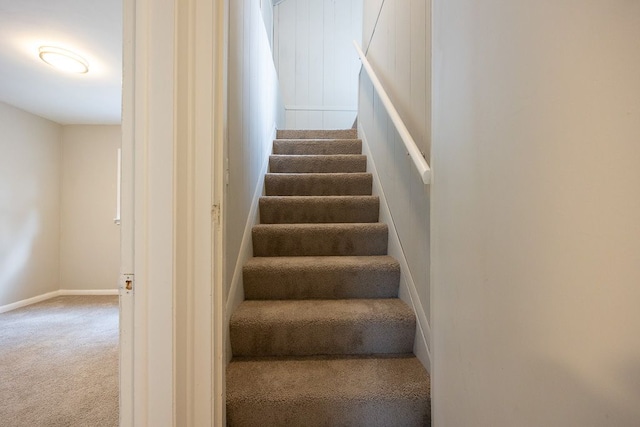 stairway with carpet