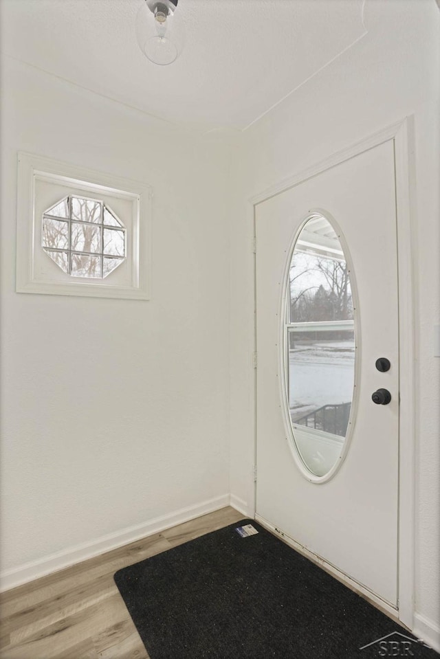 entrance foyer featuring hardwood / wood-style floors