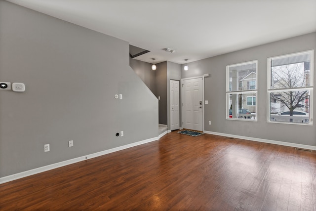 interior space featuring wood-type flooring