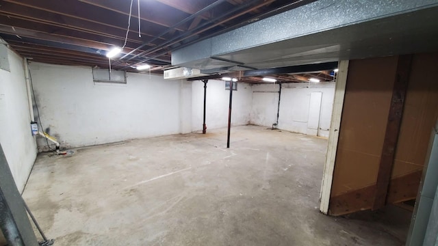 view of basement