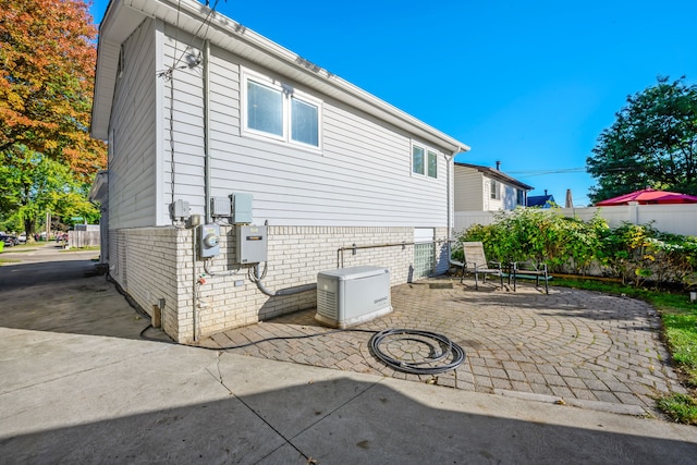 view of home's exterior featuring a patio