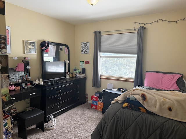 bedroom featuring carpet flooring