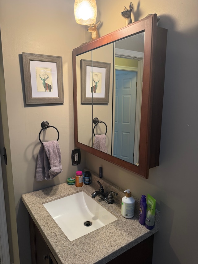 bathroom featuring vanity