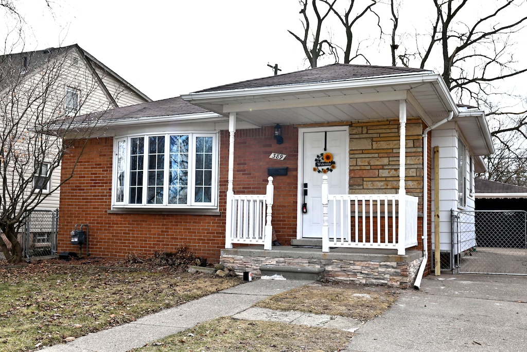 view of bungalow-style house