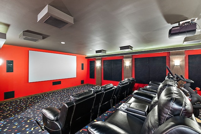 cinema featuring carpet