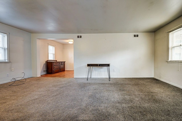 empty room with light carpet