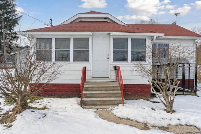 view of bungalow-style home