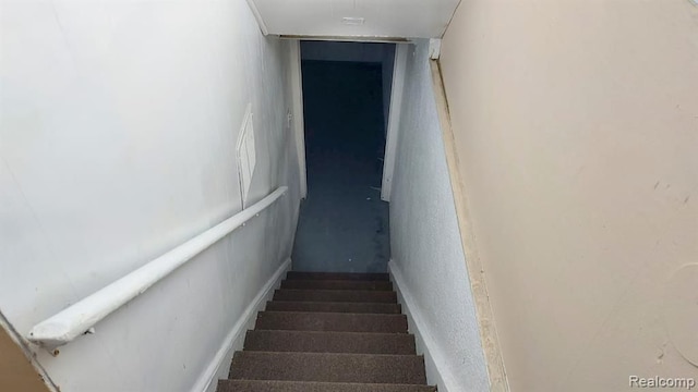 view of stairs