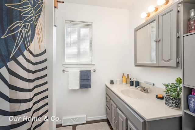 bathroom with vanity