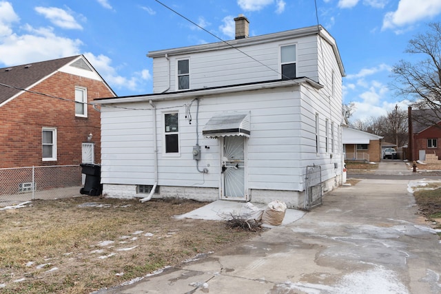 view of rear view of property