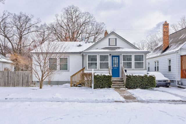 view of bungalow-style house