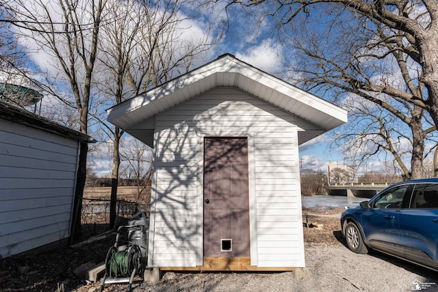 view of outbuilding