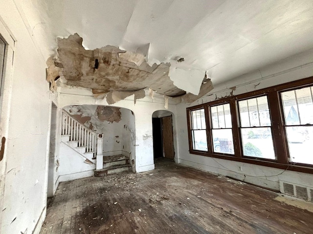 interior space featuring hardwood / wood-style flooring