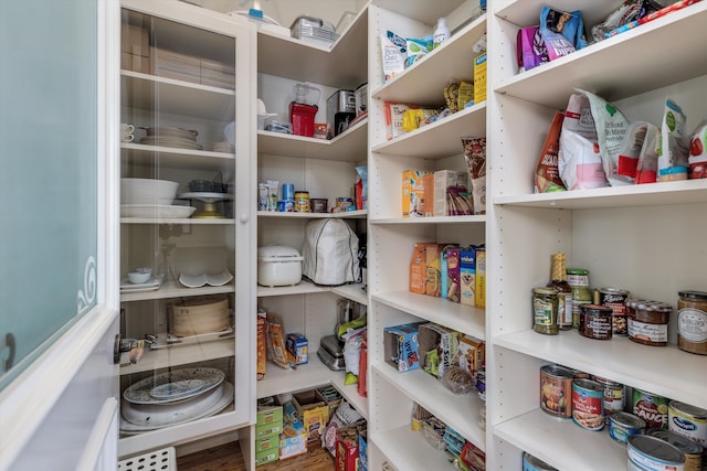 view of pantry