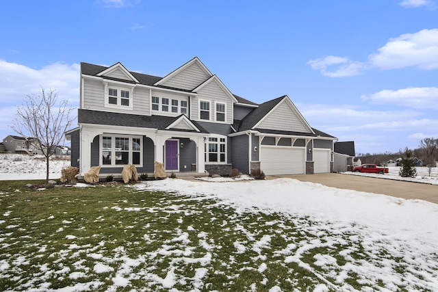 view of front of house featuring a garage