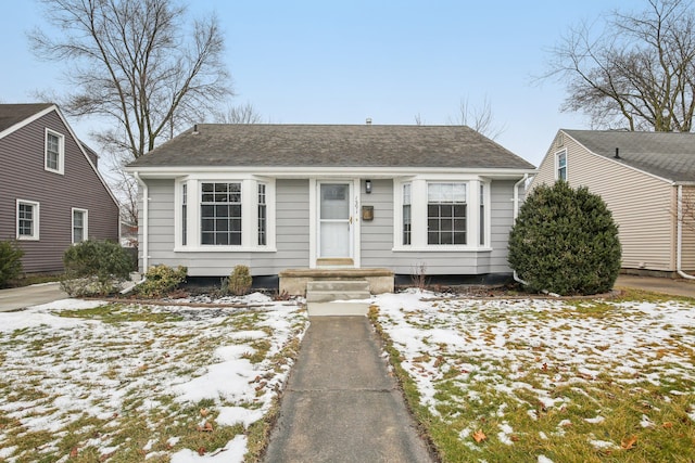 view of bungalow-style home