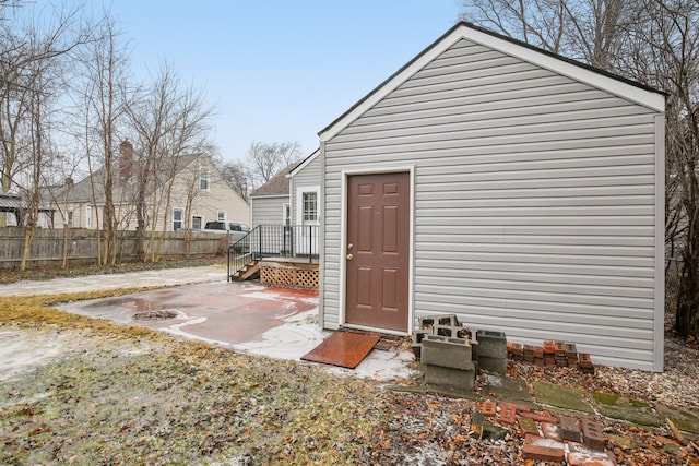 view of outbuilding