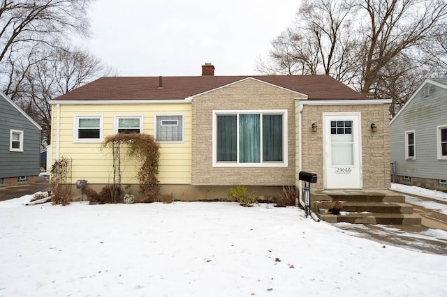 view of front of home