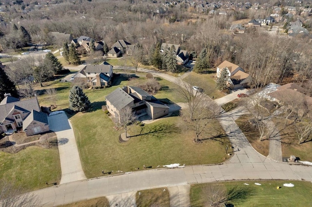 birds eye view of property featuring a residential view