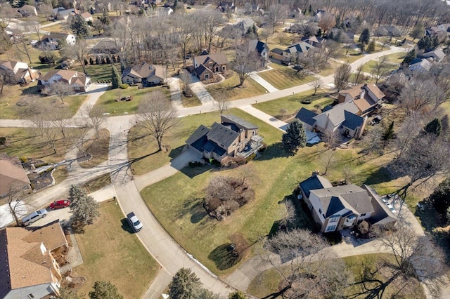 drone / aerial view featuring a residential view