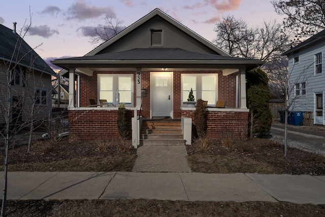 bungalow-style home featuring covered porch