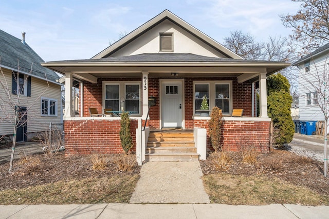 bungalow with a porch