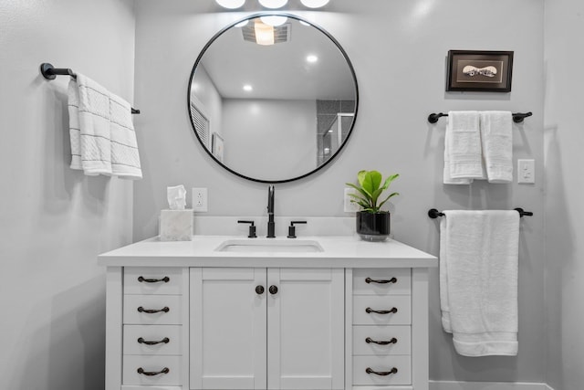 bathroom featuring vanity