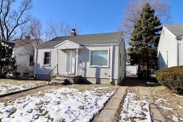 view of bungalow-style home