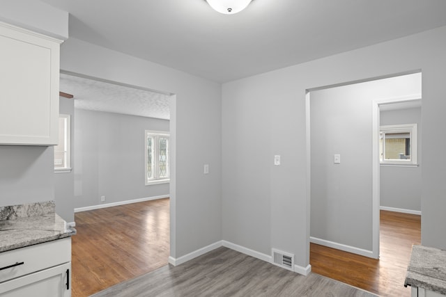 interior space with light wood-type flooring