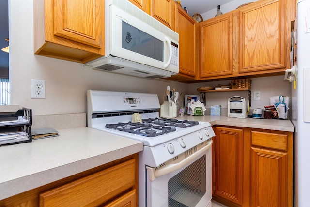 kitchen with white appliances