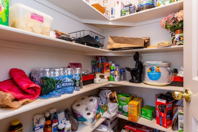 view of pantry