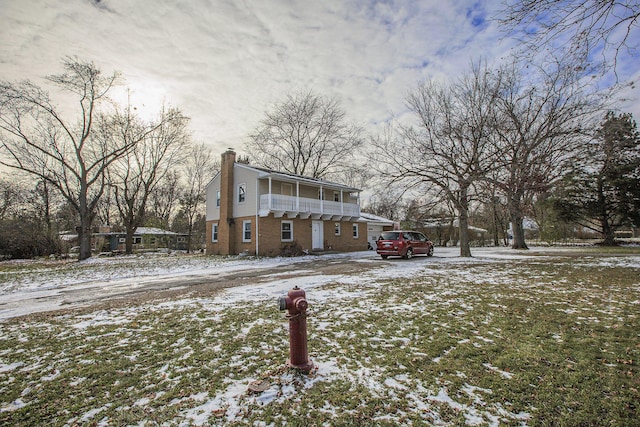 view of front of property