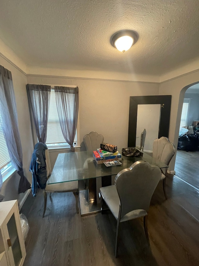 19307 Mansfield St, Detroit, MI 48235 - dining area with plenty of natural light, arched walkways, and wood finished floors