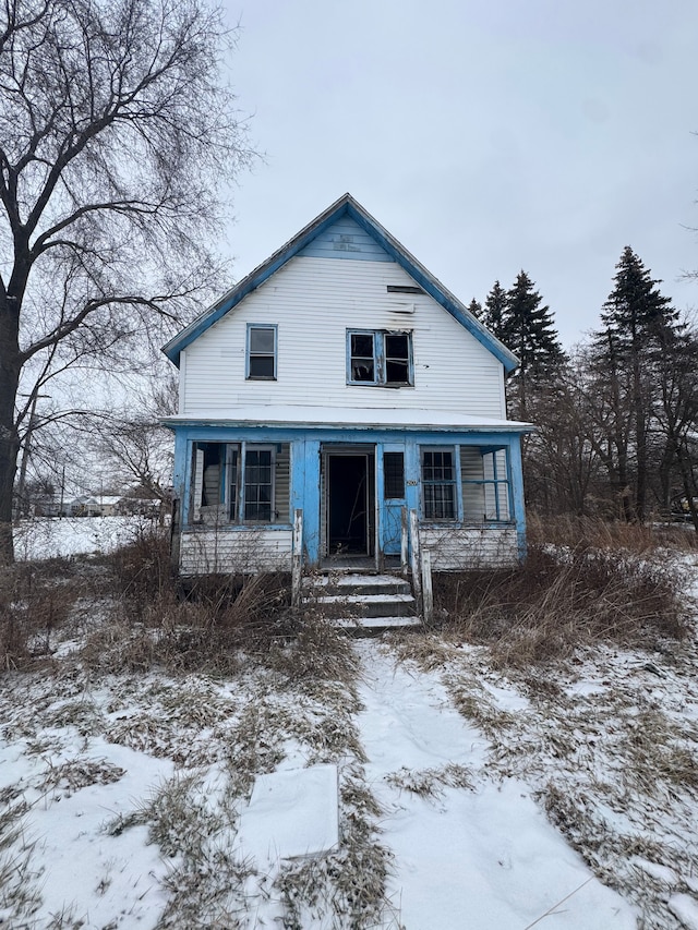 view of bungalow-style home