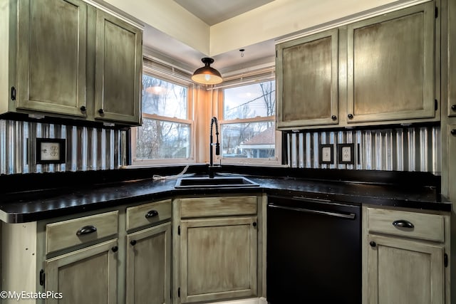 kitchen featuring dishwasher and sink