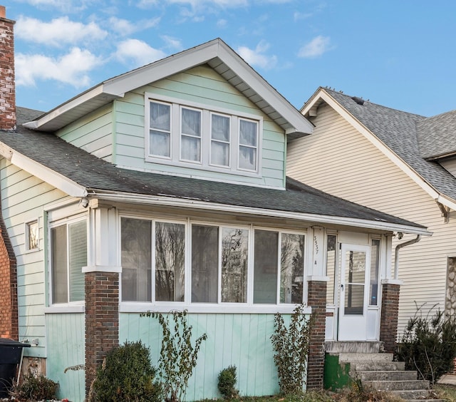 view of front of home