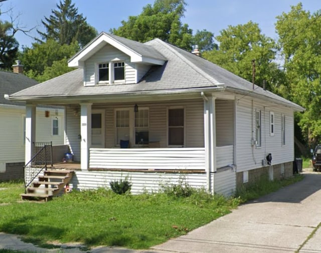 bungalow with a porch