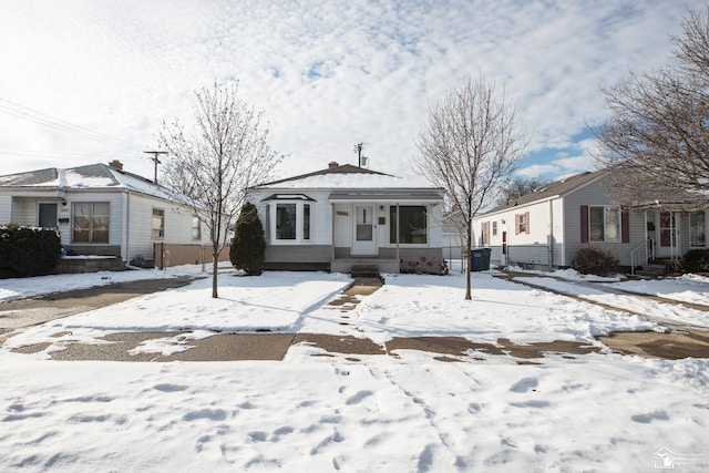 view of bungalow-style home