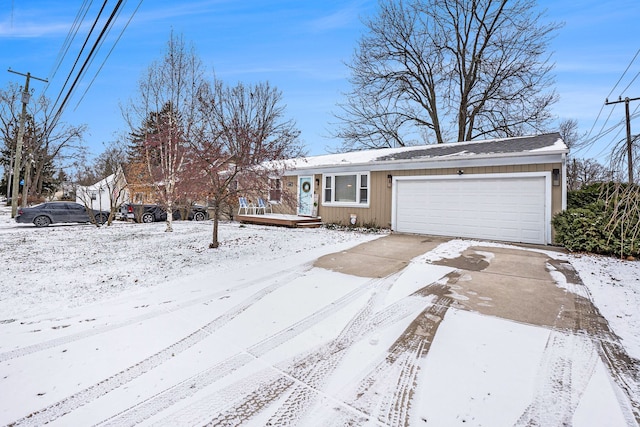 view of front of home featuring a garage