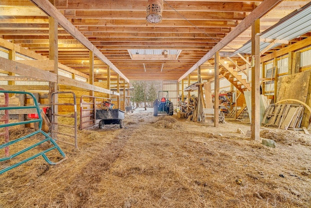 view of horse barn