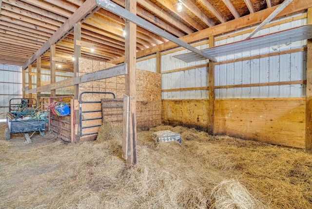 view of horse barn