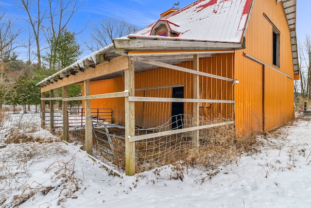 view of stable